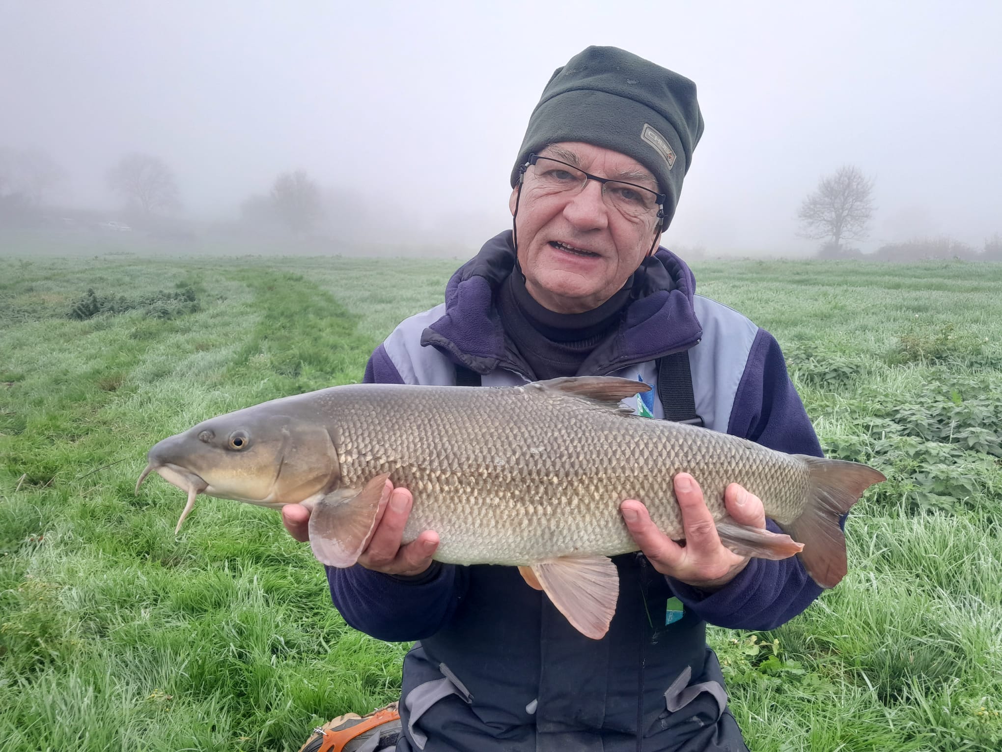 Weirend producing fish. Ross On Wye Angling Club